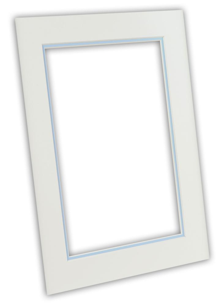 Πασπαρτού δύο αποθήκη - Λευκό/Ανοιχτό Μπλε