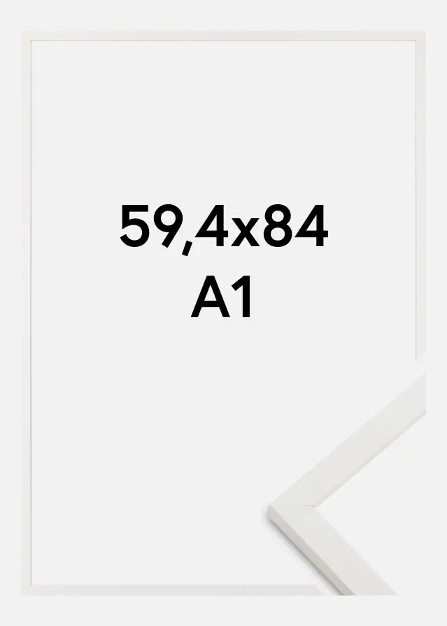 Πλαίσιο Trendy Ακρυλικό γυαλί Λευκό 59,4x84,1 cm (A1)