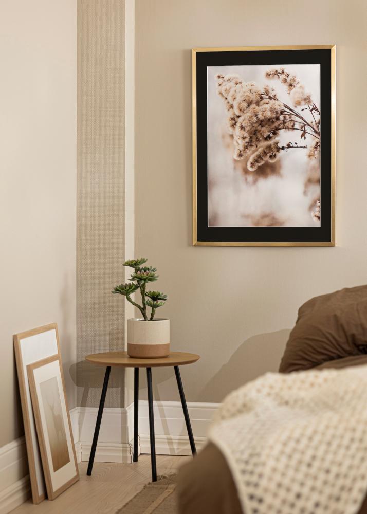 Πλαίσιο Trendy Χρυσός 20x25 cm - Πασπαρτού Μαύρος 14x18 cm