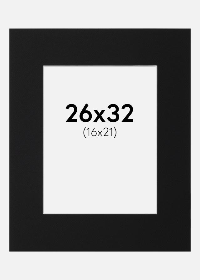 Πασπαρτού Μαύρο Πρότυπο (Λευκός Πυρήνας) 26x32 cm (16x21)