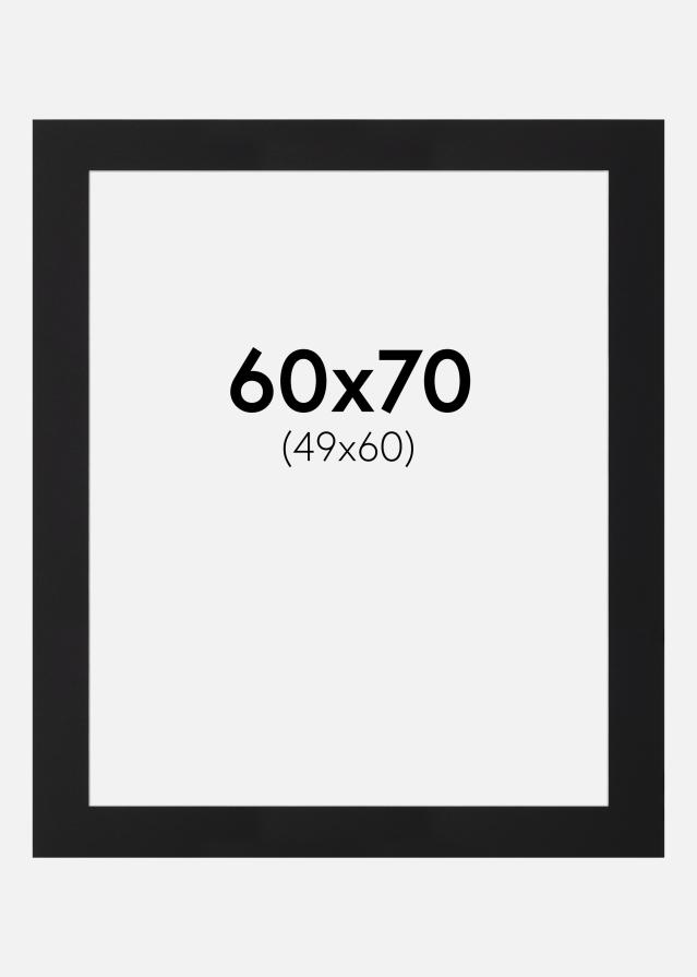 Πασπαρτού Μαύρο Πρότυπο (Λευκός Πυρήνας) 60x70 cm (49x60)