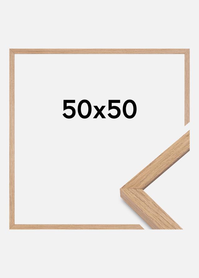 Πλαίσιο Montgomery Στρωμένος Αντιανακλαστικό γυαλί Δρυς 50x50 cm