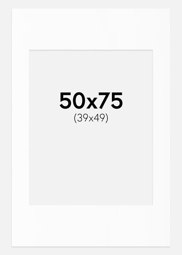 Πασπαρτού Λευκό Πρότυπο Λευκό πυρήνας 50x75 cm (39x49)