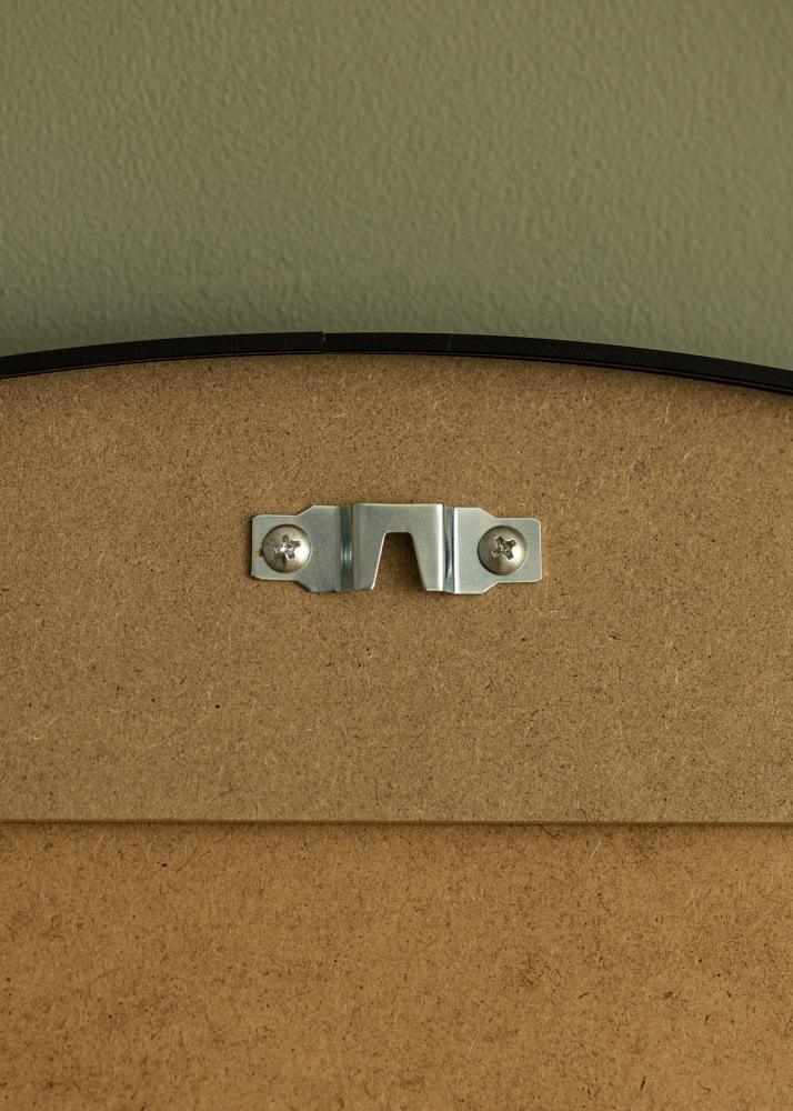 Καθρέφτης Modern Μαύρος 80 cm Ø