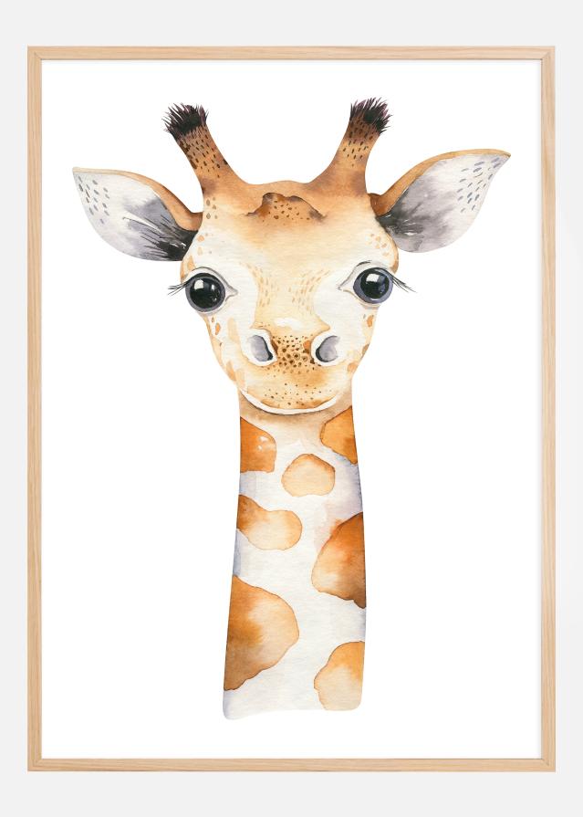 Giraffe Watercolor Αφίσα