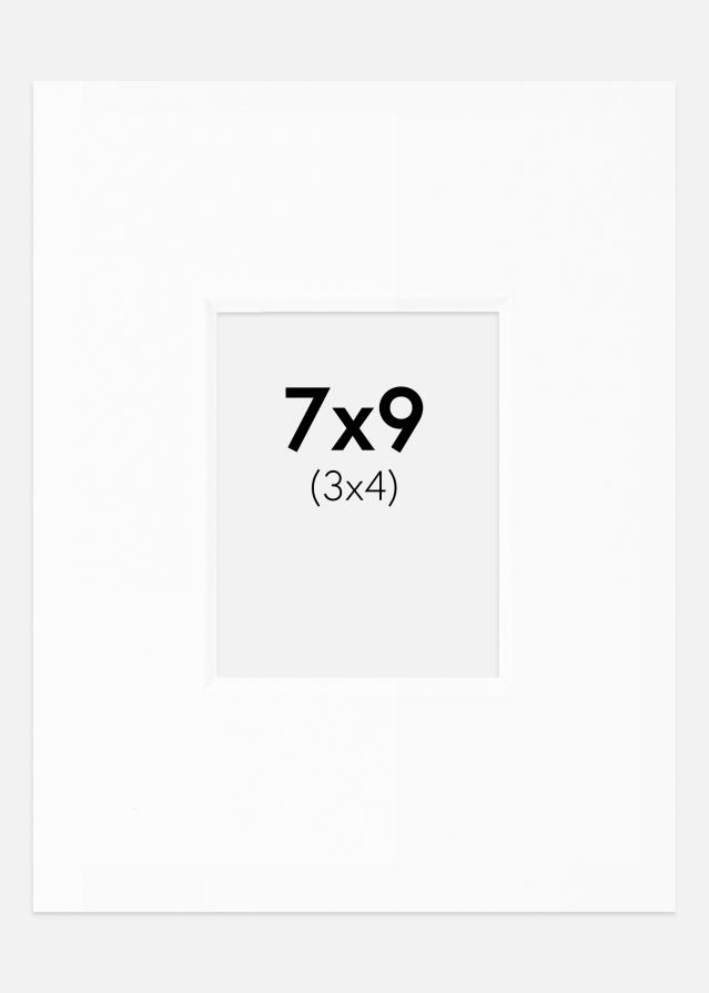 Πασπαρτού Λευκό Πρότυπο Λευκό πυρήνας 7x9 cm (3x4)