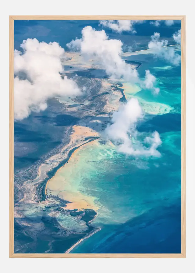 Sand Beach meets ocean Αφίσα