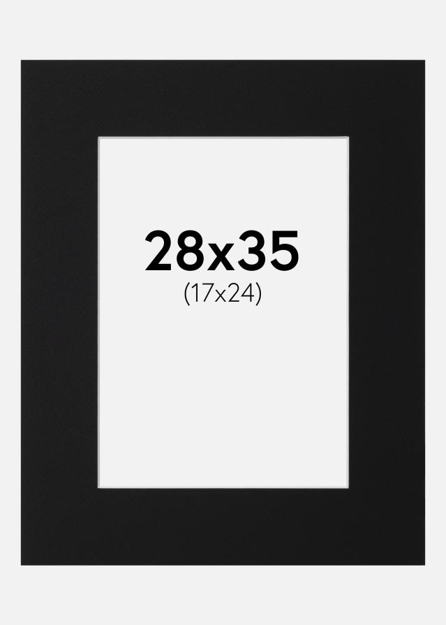 Πασπαρτού Μαύρο Πρότυπο (Λευκός Πυρήνας) 28x35 cm (17x24)