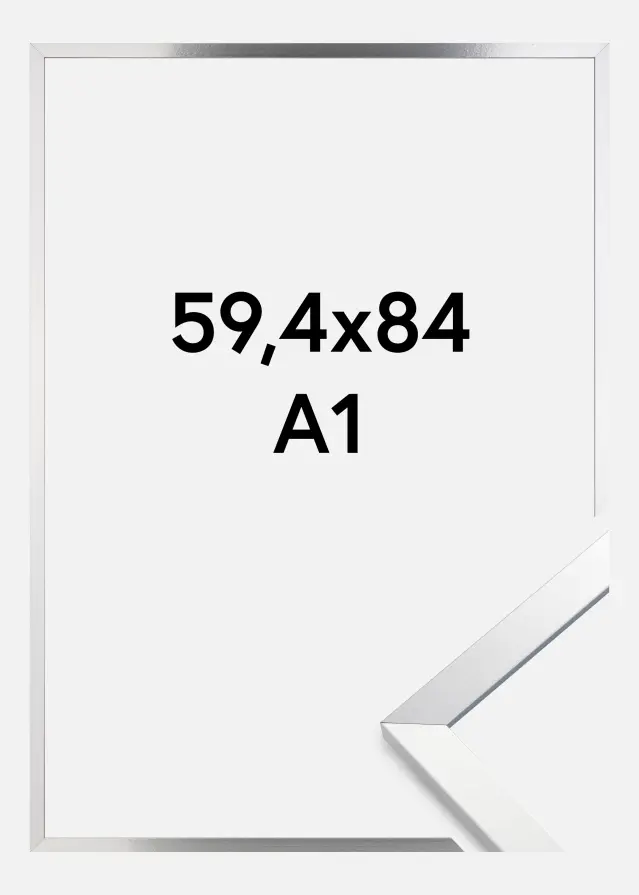 Πλαίσιο Trendy Ακρυλικό γυαλί Ασημί 59,4x84,1 cm (A1)