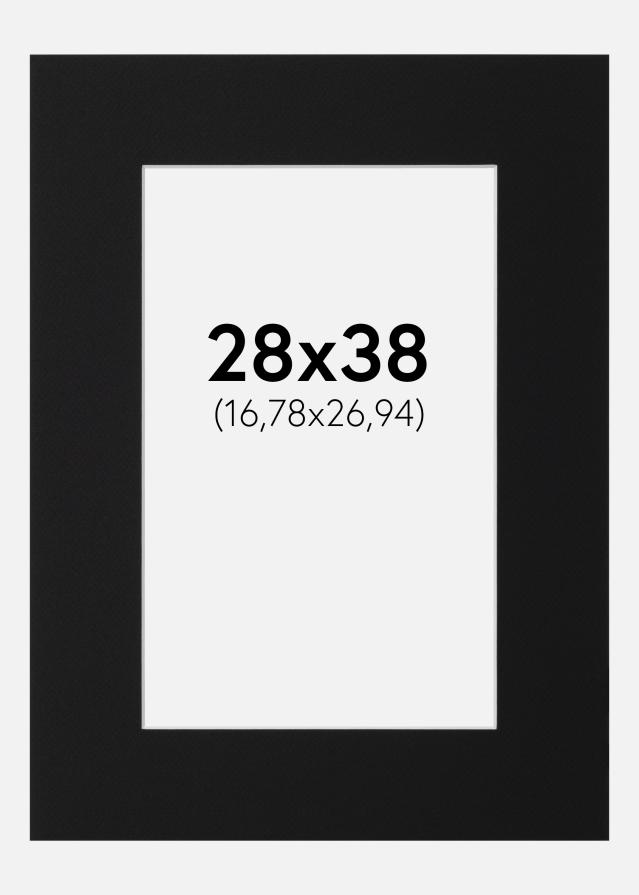 Πασπαρτού Μαύρο Πρότυπο (Λευκός Πυρήνας) 28x38 cm (16,78x26,94)