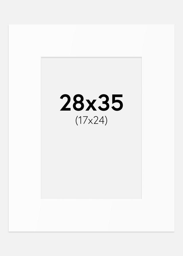 Πασπαρτού Λευκό Πρότυπο (Λευκός Πυρήνας) 28x35 cm (17x24)
