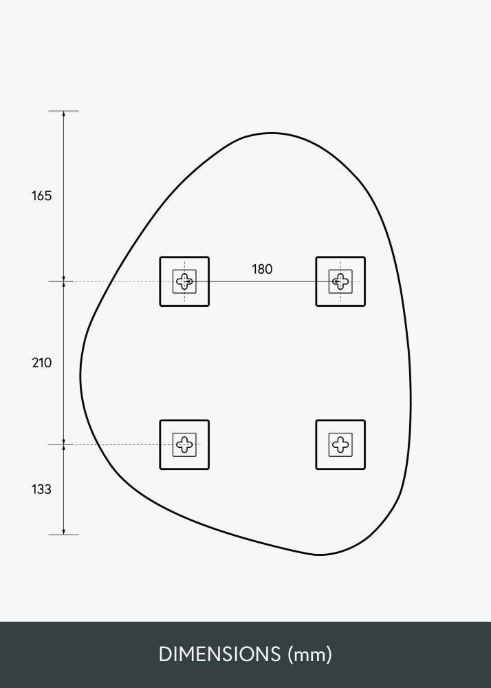 KAILA Καθρέφτης Bump 40x51 cm