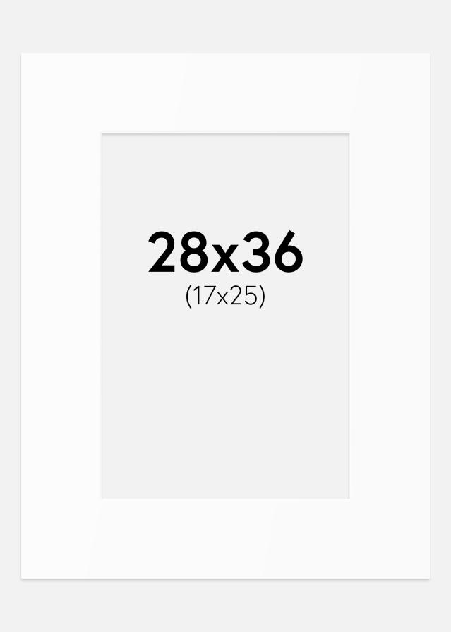 Πασπαρτού Λευκό Πρότυπο (Λευκός Πυρήνας) 28x36 cm (17x25)