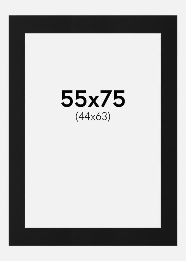 Πασπαρτού Μαύρο Πρότυπο (Λευκός Πυρήνας) 55x75 cm (44x63)