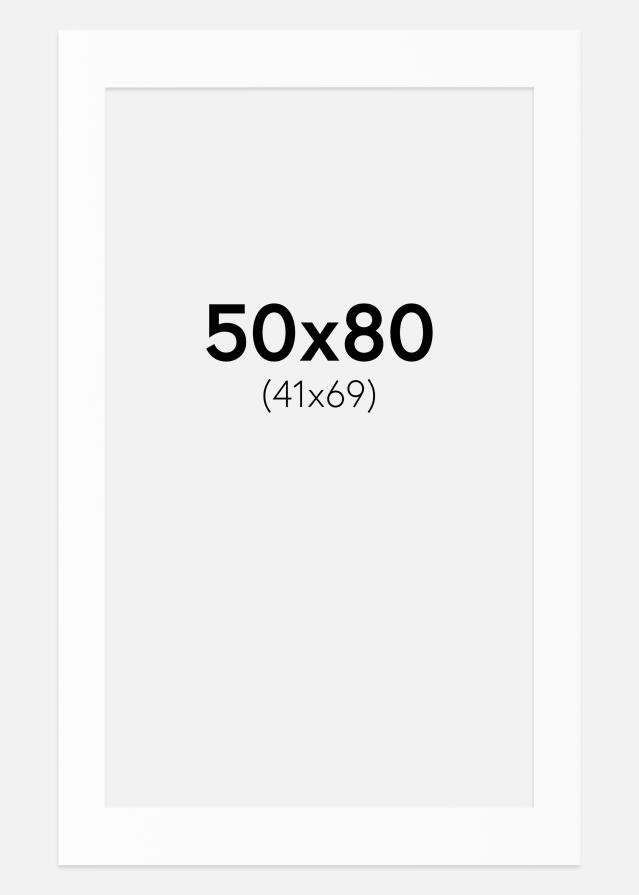 Πασπαρτού Canson Λευκό Λευκό πυρήνας 50x80 cm (41x69)