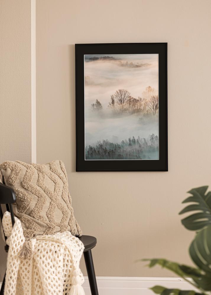 Πλαίσιο New Lifestyle Ματ Μαύρο 30x30 cm - Πασπαρτού Μαύρος 8x8 inches