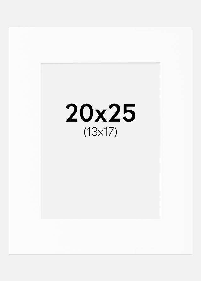 Πασπαρτού Λευκό Πρότυπο Λευκό πυρήνας 20x25 cm (13x17)