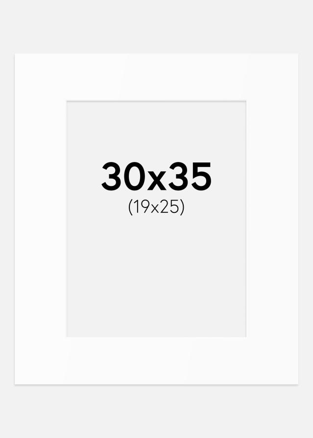 Πασπαρτού Λευκό Πρότυπο (Λευκός Πυρήνας) 30x35 cm (19x25)