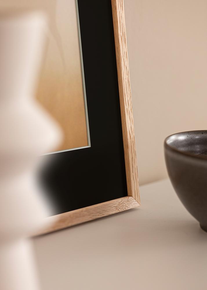 Πλαίσιο Oslo Δρυς 13x18 cm - Πασπαρτού Μαύρος 9x13 cm