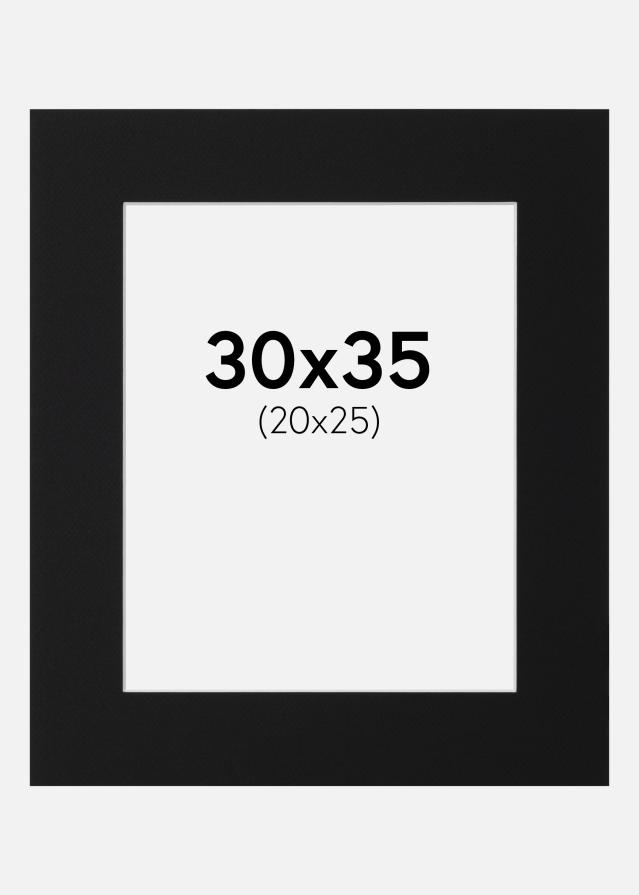 Πασπαρτού Μαύρο Πρότυπο (Λευκός Πυρήνας) 30x35 cm (20x25)