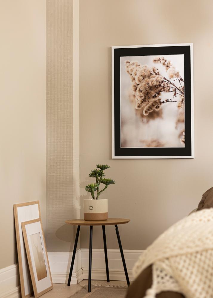 Πλαίσιο Trendy Λευκό 20x25 cm - Πασπαρτού Μαύρος 14x18 cm