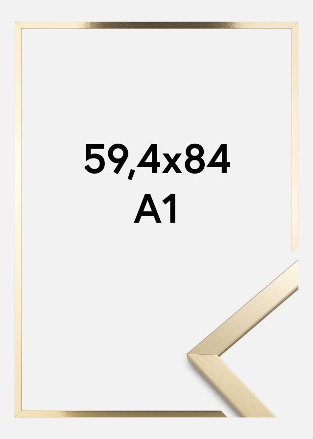 Πλαίσιο Trendy Ακρυλικό γυαλί Χρυσός 59,4x84,1 cm (A1)