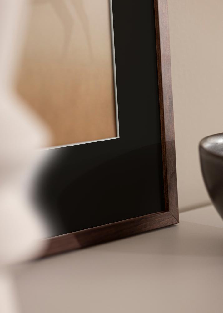 Πλαίσιο Galant Καρυδιά 35x50 cm - Πασπαρτού Μαύρος 11x17 inches