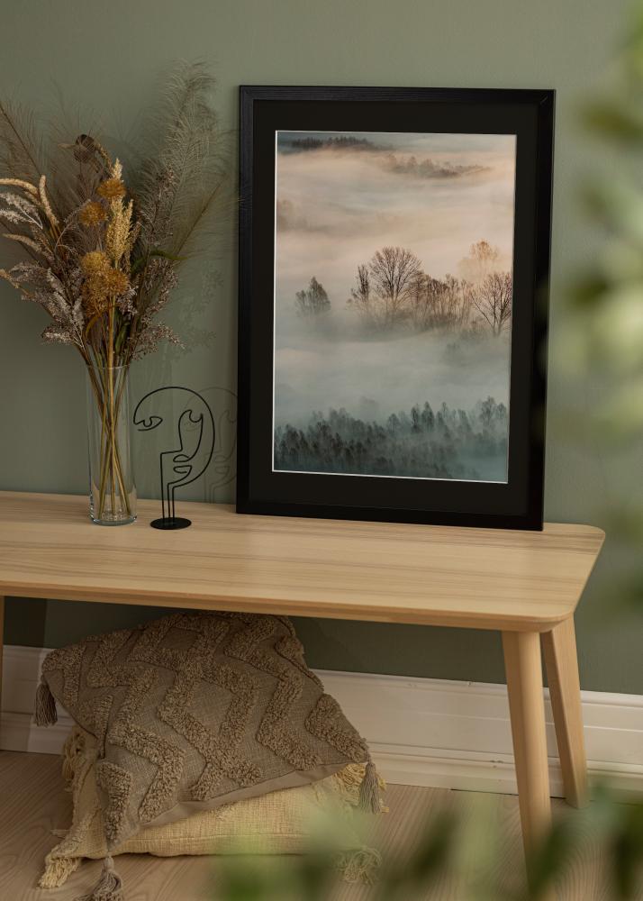 Πλαίσιο Trendline Μαύρος 55x70 cm - Πασπαρτού Μαύρος 43,2x61 cm (A2+)
