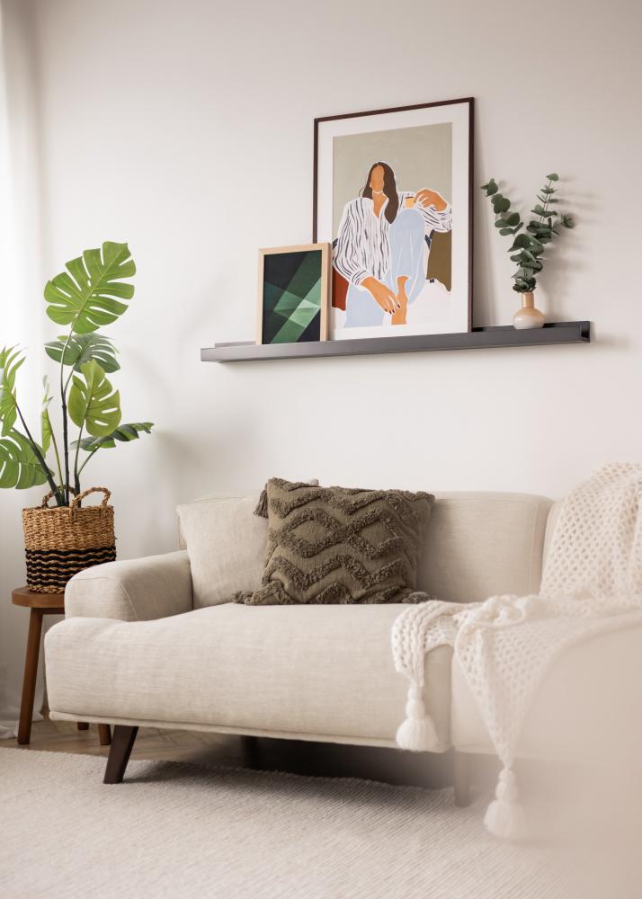 KAILA Ραφιέρα Μαύρο 130 cm