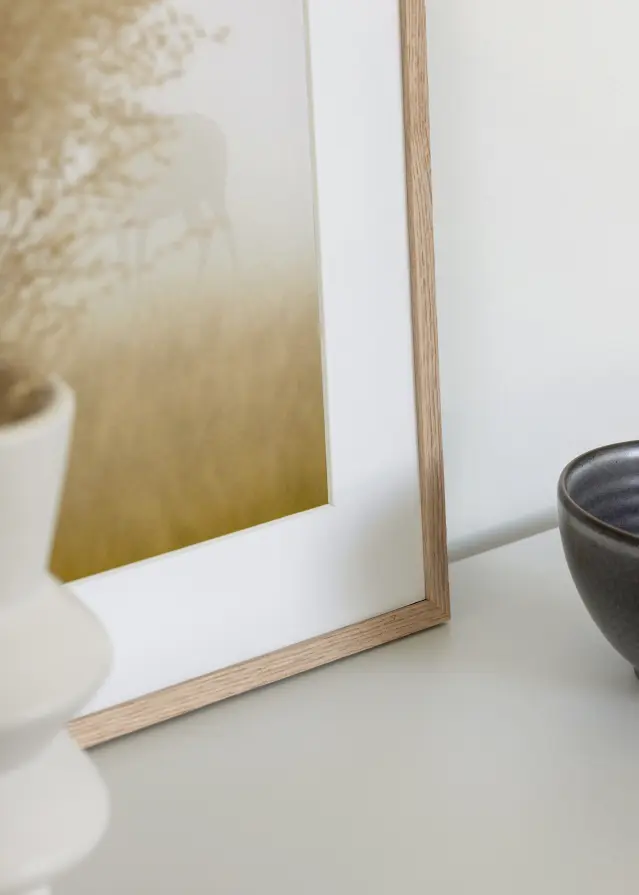 Πλαίσιο στενή βελανιδιά ακρυλικό γυαλί 15x20 cm