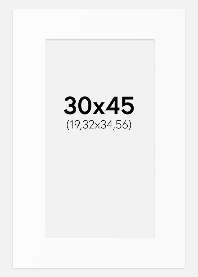 Πασπαρτού Λευκό Πρότυπο (Λευκός Πυρήνας) 30x45 cm (19,32x34,56)