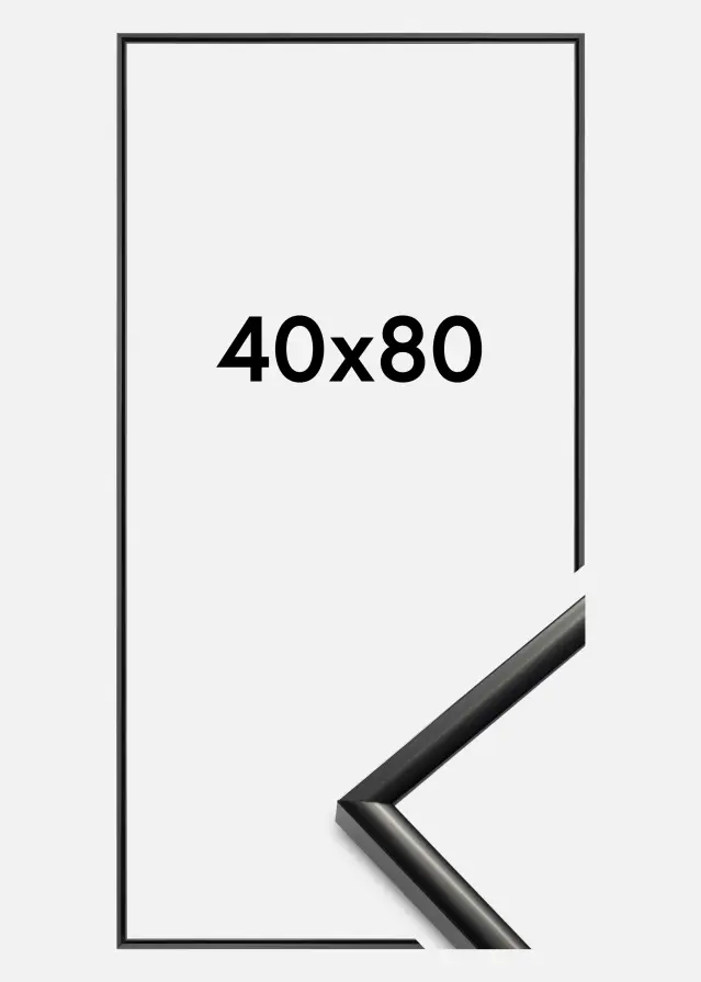 Πλαίσιο New Lifestyle Ακρυλικό γυαλί Μαύρος 40x80 cm