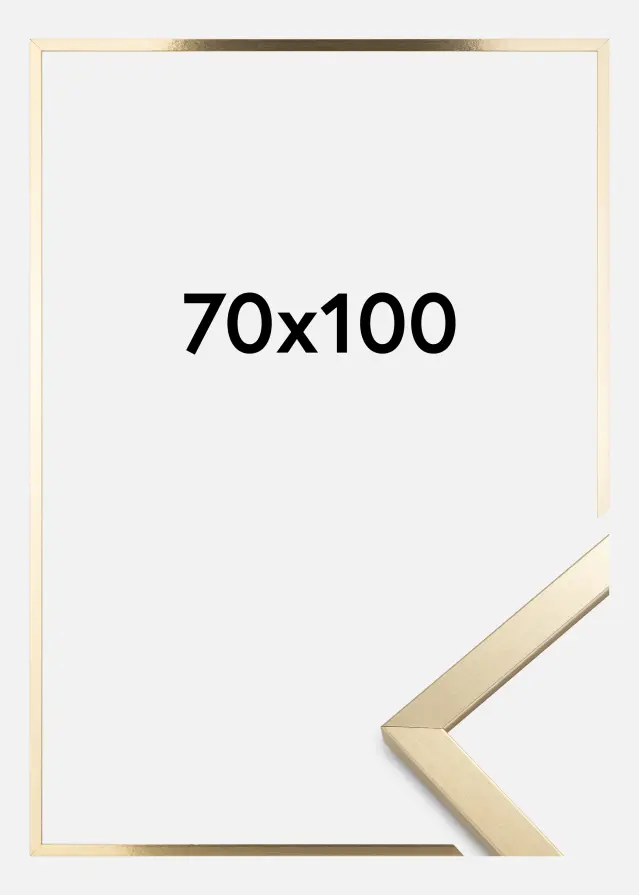 Πλαίσιο Trendy Ακρυλικό γυαλί Χρυσός 70x100 cm