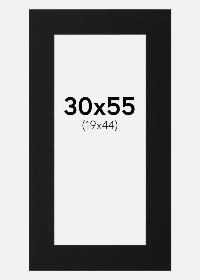 Πασπαρτού Μαύρο Πρότυπο (Λευκός Πυρήνας) 30x55 cm (19x44)