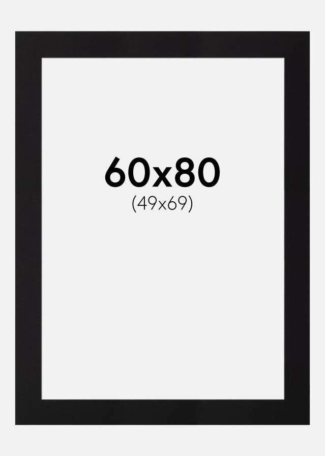 Πασπαρτού Canson Μαύρος Λευκό πυρήνας 60x80 cm (49x69)