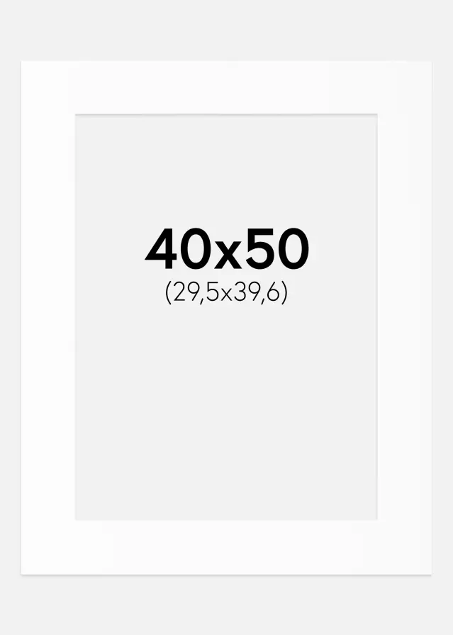 Πασπαρτού Canson Λευκό Λευκό πυρήνας 40x50 cm (29,5x39,6)