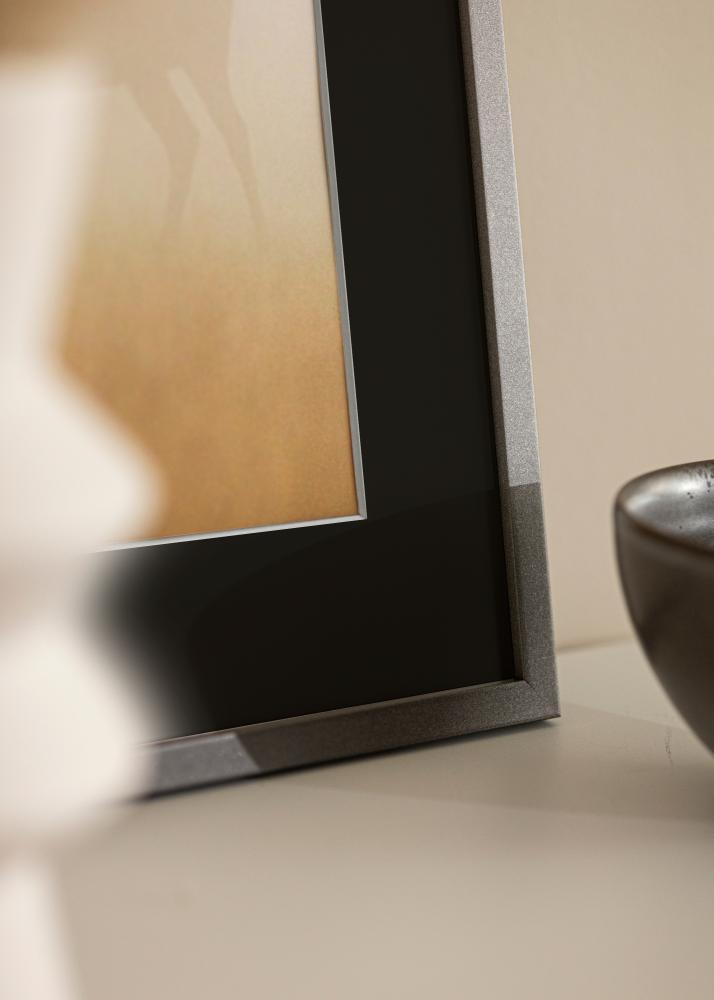 Πλαίσιο Edsbyn Γραφίτης 40x40 cm - Πασπαρτού Μαύρος 10x10 inches