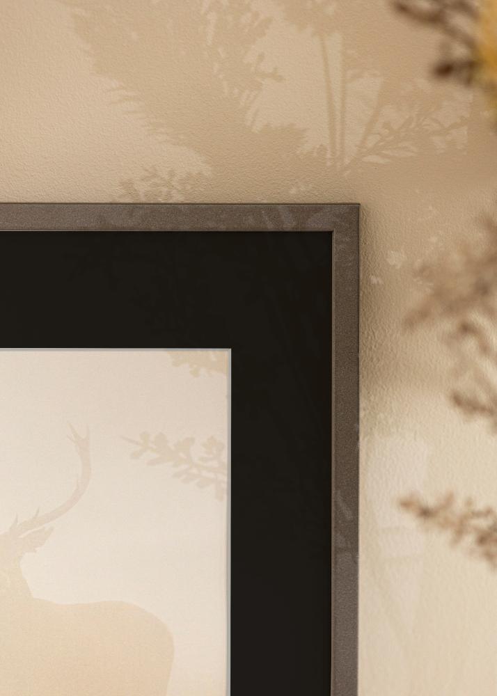 Πλαίσιο Edsbyn Γραφίτης 40x40 cm - Πασπαρτού Μαύρος 10x10 inches