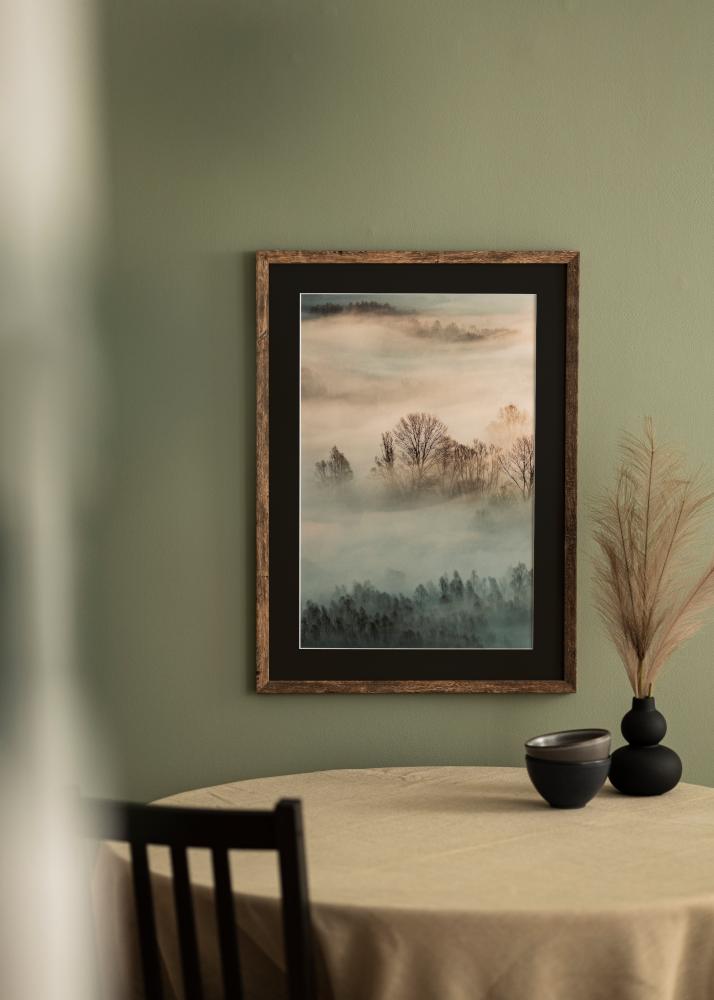 Πλαίσιο Fiorito Washed Oak 60x80 cm - Πασπαρτού Μαύρος 50x70 cm