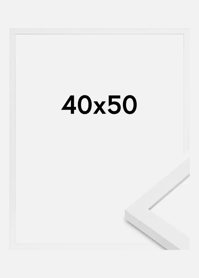 Πλαίσιο Modern Ακρυλικό γυαλί Λευκό 40x50 cm