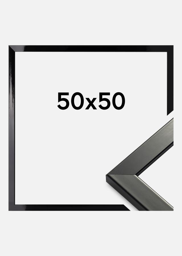 Πλαίσιο Uppsala Ακρυλικό γυαλί Μαύρο υψηλής λάμψης 50x50 cm