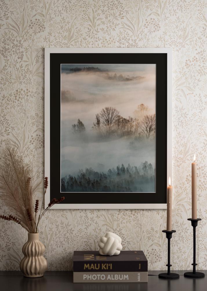 Πλαίσιο Trendline Λευκό 35x45 cm - Πασπαρτού Μαύρος 24x34 cm