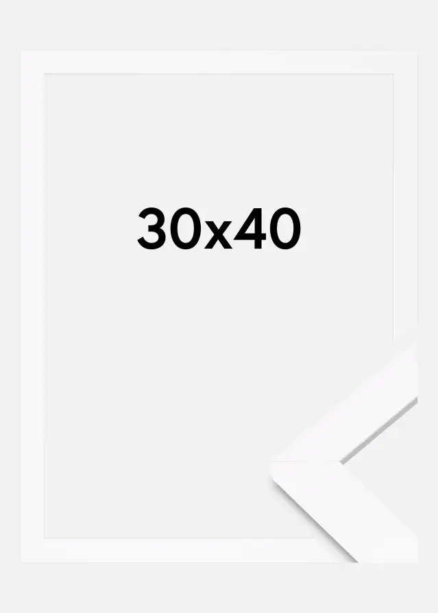 Πλαίσιο Deco Ακρυλικό γυαλί Λευκό 30x40 cm