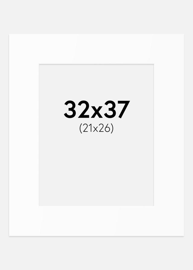 Πασπαρτού Λευκό Πρότυπο (Λευκός Πυρήνας) 32x37 cm (21x26)