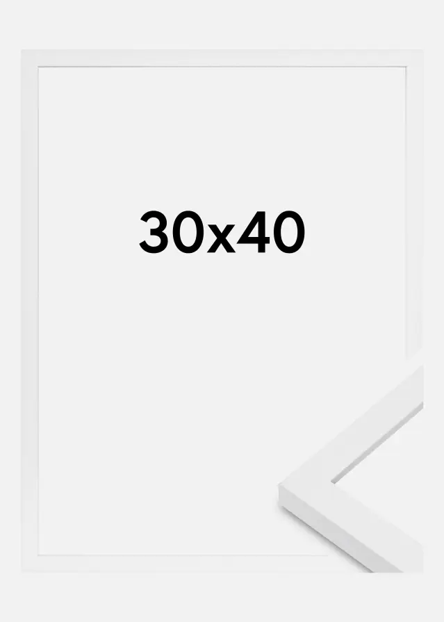Πλαίσιο Modern Ακρυλικό γυαλί Λευκό 30x40 cm