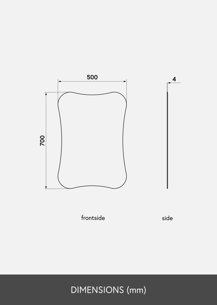 KAILA Καθρέφτης Concave 50x70 cm