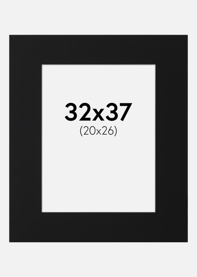 Πασπαρτού Μαύρο Πρότυπο (Λευκός Πυρήνας) 32x37 cm (20x26)