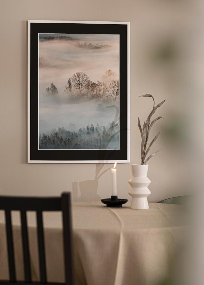 Πλαίσιο Kaspar Λευκό 40x60 cm - Πασπαρτού Μαύρος 30x50 cm