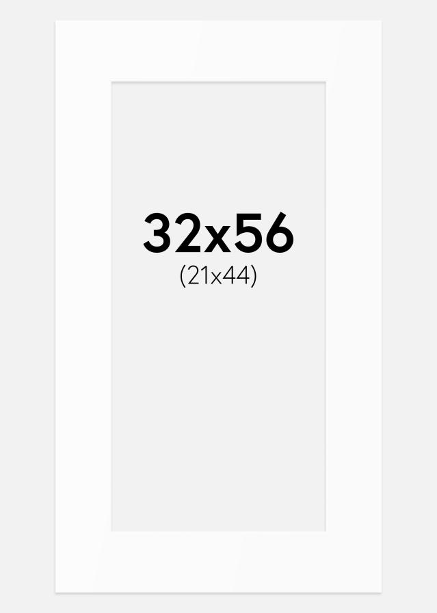 Πασπαρτού Λευκό Πρότυπο (Λευκός Πυρήνας) 32x56 cm (21x44)