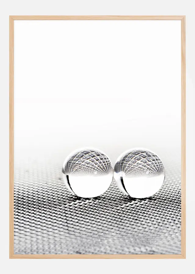 Concept with balls on fantasy background Αφίσα